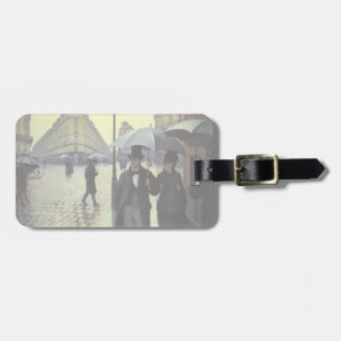 Paris Street Rainy Day by Gustave Caillebotte Luggage Tag