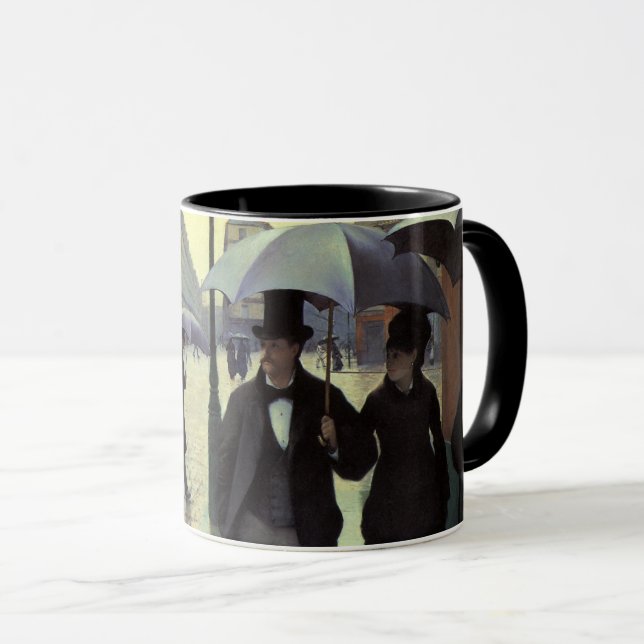 Paris Street Rainy Day by Gustave Caillebotte Mug (Front Right)