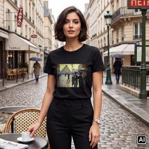 Paris Street Rainy Day by Gustave Caillebotte T-Shirt