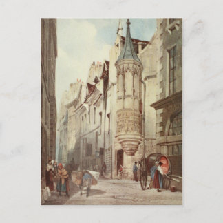 Paris Street scene Postcard