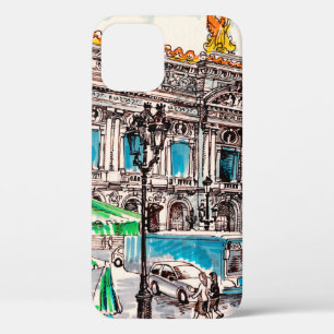  Paris street view of the theatre Wicked cafe pede iPhone 12 Case