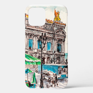 Paris street view of the theatre Wicked cafe pede iPhone 12 Case