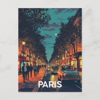 Paris Streets Postcard
