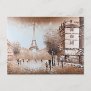 Paris Streets Postcard