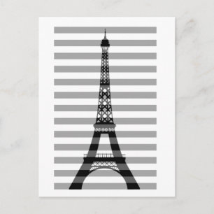 Paris Stripes Postcard