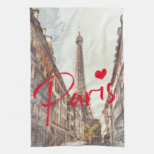 Paris Tea Towel (Vertical)
