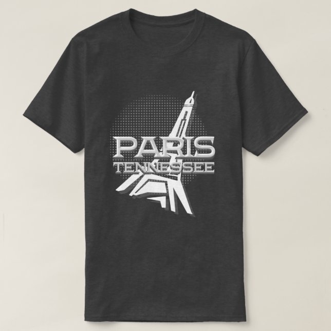 Paris Tennessee Basic Dark T-Shirt (Design Front)
