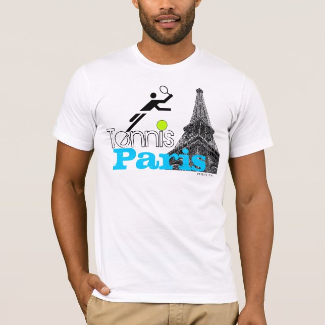 Paris Tennis French Open Eiffel T-Shirt (Front)