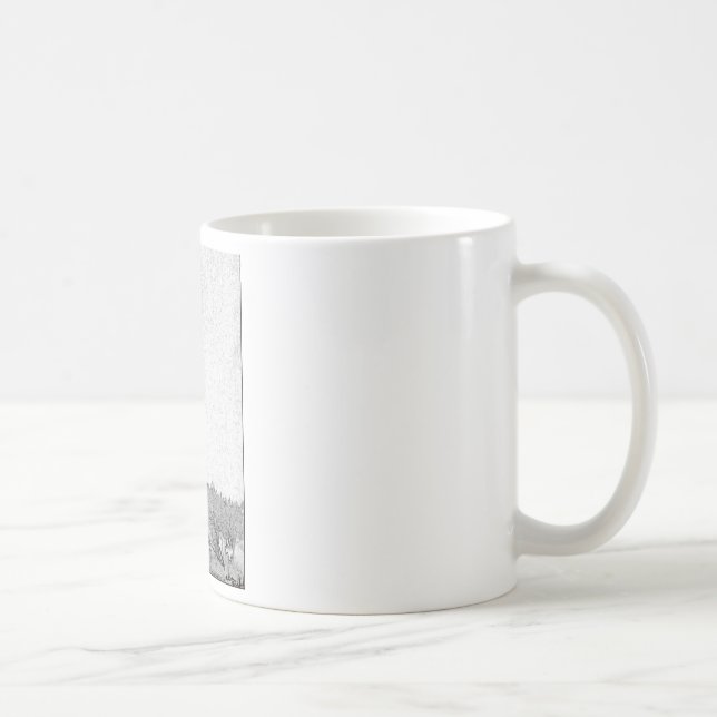 Paris, Texas Eiffel Tower Drawing Coffee Mug (Right)