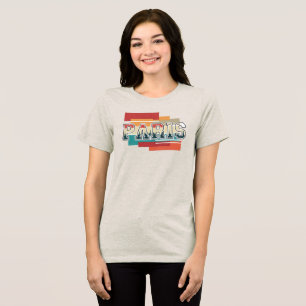 Paris Text with Skyline Tri-Blend Shirt