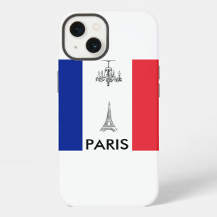 Paris Theme Eiffel Tower French Flag iPhone 13 Case