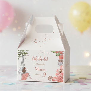 Paris theme french birthday party favour box
