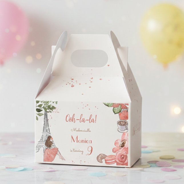 Paris theme french birthday party favour box (Creator Uploaded)
