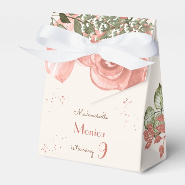 Paris theme french birthday party favour box (Front Side)