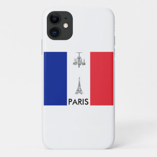 Paris Theme French Flag iPhone 11 Case