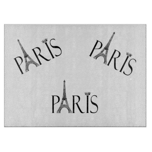 Paris Themed Cutting Board (Front)