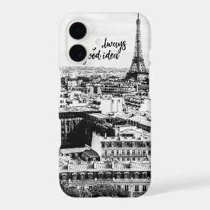 Paris Themed Phone Case with Quote