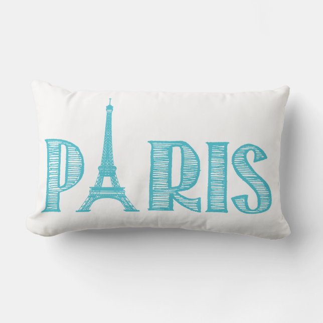 Paris Throw Pillow (Front)