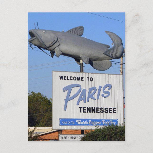Paris, TN - World's Biggest Fish Fry Postcard (Front)