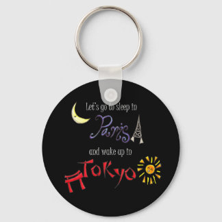 Paris Tokyo Key Ring