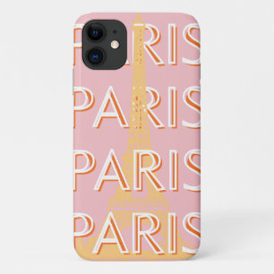 Paris Travel Art, Travel Art, Pastel, Minimalist Case-Mate iPhone Case