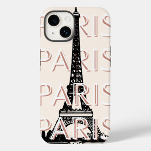 Paris Travel Art, Travel Art, Pastel, Minimalist Case-Mate iPhone 14 Case