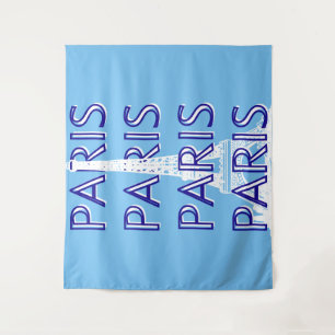 Paris Travel Art, Travel Art, Preppy Art, Blue Tapestry