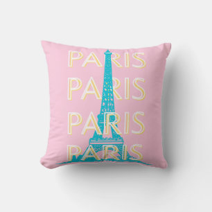Paris Travel Art, Travel Art, Preppy, Pink Cushion