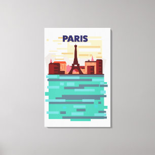 Paris Travel poster Canvas Print
