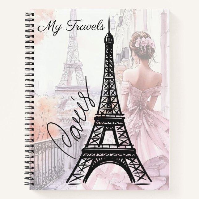 Paris Travels  Notebook (Front)