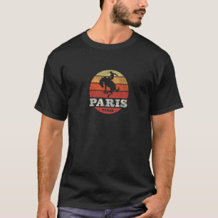 Paris TX Vintage Country Western Retro   T-Shirt