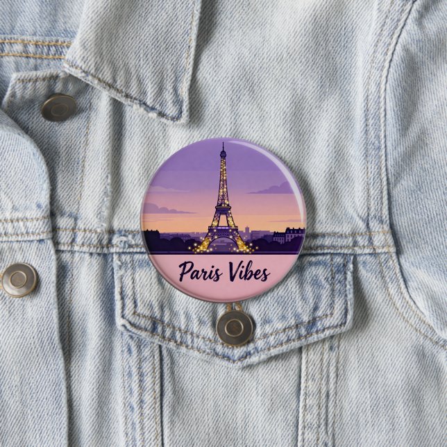 Paris Vibes Travel Pin – Romantic Eiffel Tower  (In Situ)