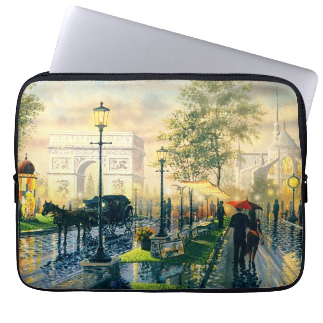 Paris Vintage Laptop Case (Front)