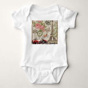Paris Vintage: Postcard Style Baby Bodysuit