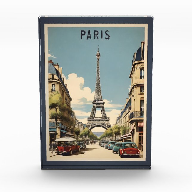Paris vintage poster photo block (Front)
