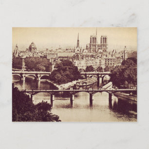Paris Vintage Sights Postcard