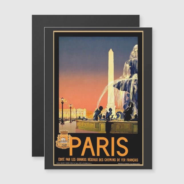 Paris Vintage Tourism Ad (Front/Back)