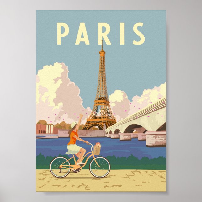 Paris - Vintage Travel Poster (Front)