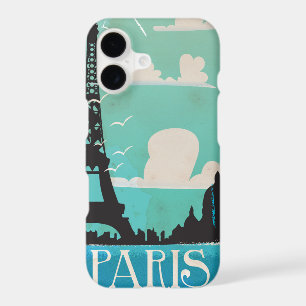Paris vintage travel poster