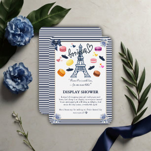 Paris w/ Love for Our Sweet Bebe Baby Shower Enclosure Card