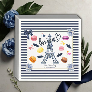 Paris w/ Love for Our Sweet Bebe Baby Shower Napkin