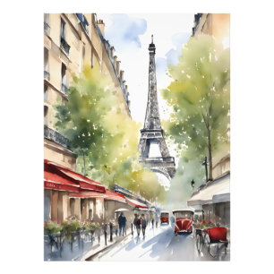 Paris watercolor art photo print