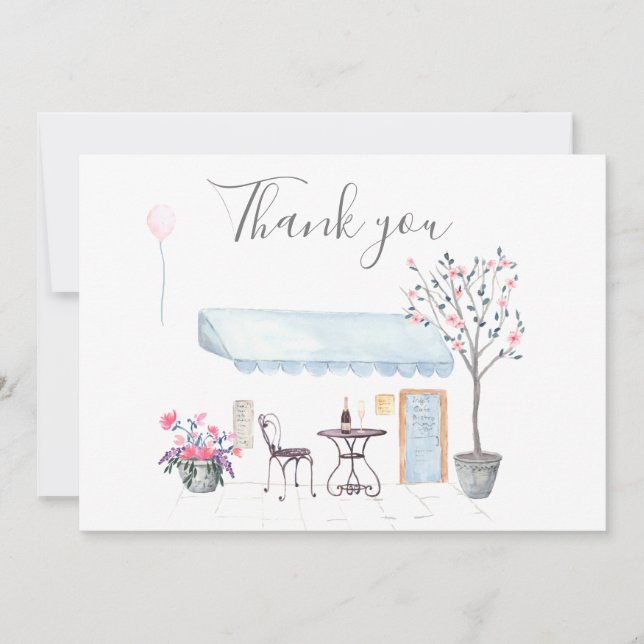 Paris Wedding thank you photo (Front)