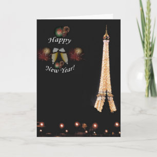 Paris: Welcoming the New Year. Holiday Card