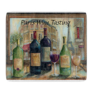 Paris Wine Tasting Cutting Board