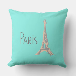 Paris with Eiffel Tower Cushion