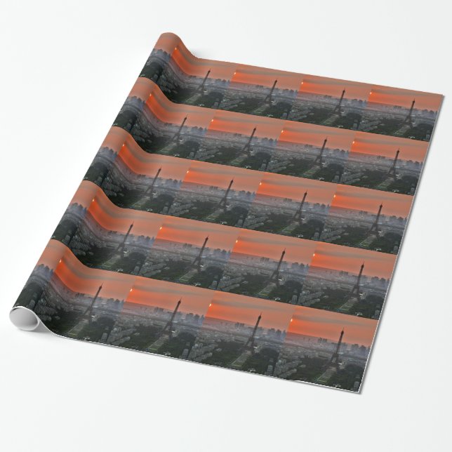 Paris Wrapping Paper (Unrolled)