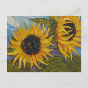 Paris' Yellow Sunflower Postcard