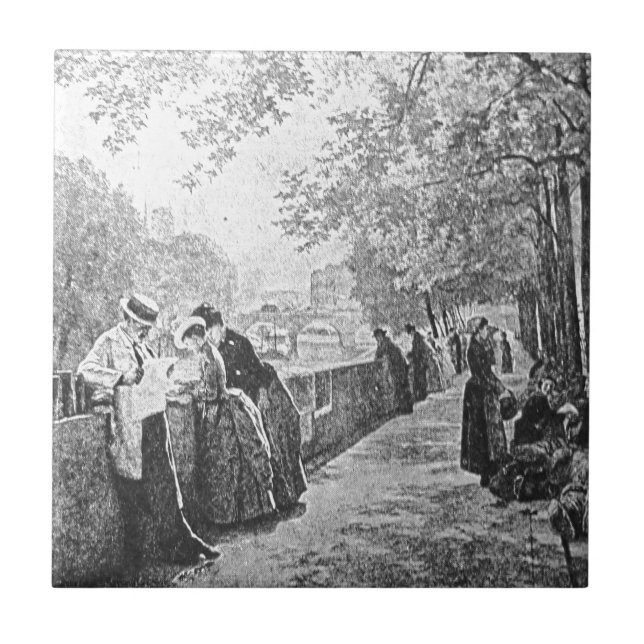 Parisian Afternoon Tile (Front)