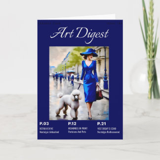 Parisian And Pets Poodle  Card